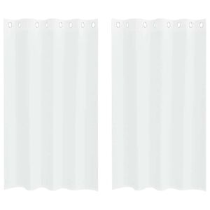 vidaXL Voile F&uuml;gg&ouml;ny 2 db Feh&eacute;r 175 x 140 cm Poli&eacute;szter