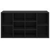 vidaXL fekete szerelt fa cipőtároló pad 103 x 30 x 55 cm