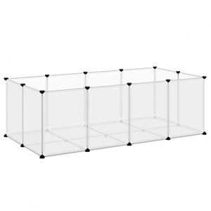 vidaXL &aacute;tl&aacute;tsz&oacute; polipropil&eacute;n &eacute;s ac&eacute;l kis&aacute;llatketrec 144 x 74 x 46,5 cm