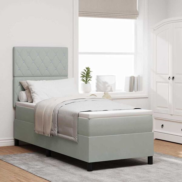 vidaXL Boxrug&oacute;s &aacute;gy matracmal Vil&aacute;gossz&uuml;rke 80 x 200 cm sz&ouml;vet