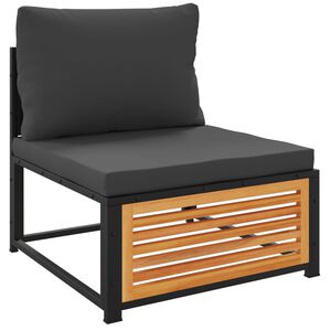 vidaXL t&ouml;m&ouml;r ak&aacute;cfa karfa n&eacute;lk&uuml;li kerti kanap&eacute; p&aacute;rn&aacute;kkal