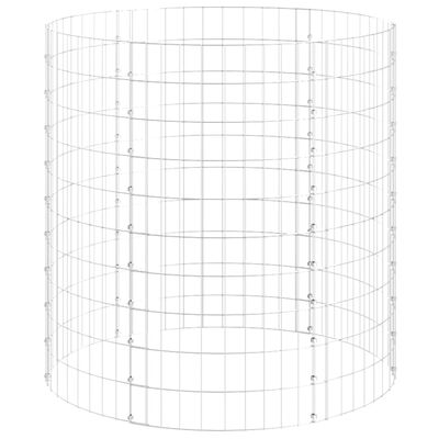 vidaXL kör alakú horganyzott acél gabion oszlop Ø100 x 100 cm