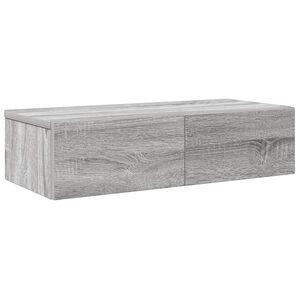 vidaXL Falipolc fi&oacute;kokkal sz&uuml;rke sonoma 60x26,5x15 cm műszaki fa