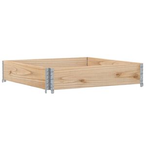 vidaXL t&ouml;m&ouml;r fenyőfa vir&aacute;gl&aacute;da 100 x 100 cm