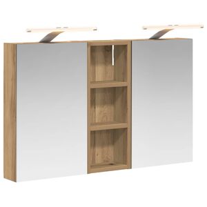 vidaXL F&uuml;rdőszobai Szekr&eacute;ny Szett 3 pcs 80 x 10,5 x 50 cm Faanyag