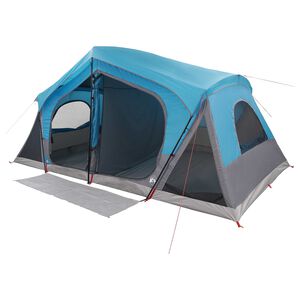 vidaXL Kabin s&aacute;tor tetővel K&eacute;k 480 x 273 x 205 cm Poli&eacute;szter &eacute;s ac&eacute;l