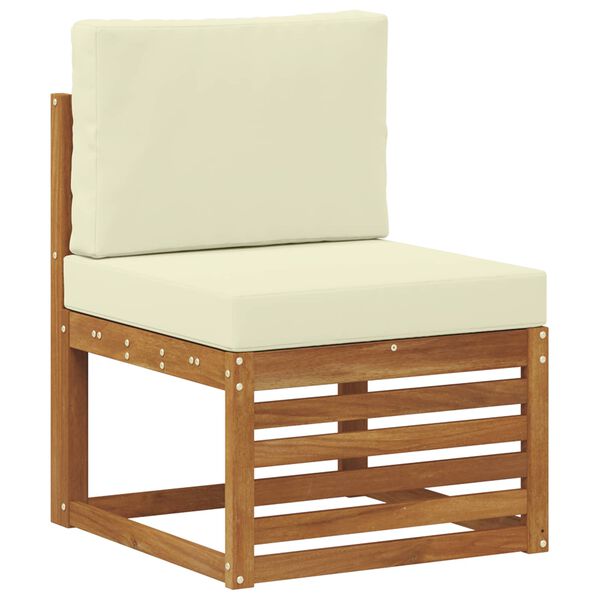 vidaXL Szegment&aacute;lt kanap&eacute; szett 7 pcs Term&eacute;szetes &eacute;s kr&eacute;msz&iacute;nű