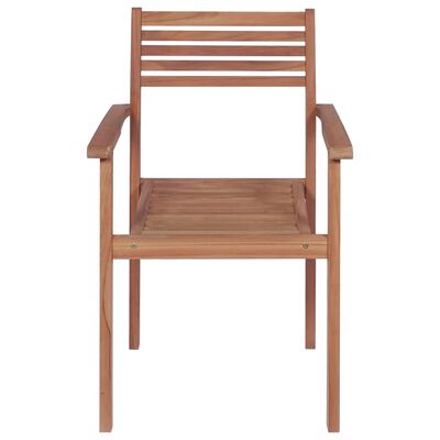 vidaXL 4 db tömör tíkfa kerti szék krémfehér párnával