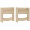 vidaXL 2 db sonoma-t&ouml;lgysz&iacute;nű fali cipősszekr&eacute;ny 60 x 18 x 60 cm