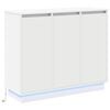 vidaXL LED t&aacute;lal&oacute; Feh&eacute;r 90 x 32 x 75 cm Szerelt Fa