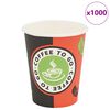 vidaXL 1000 db eldobhat&oacute; pap&iacute;r k&aacute;v&eacute;s poh&aacute;r 240 ml (8 uncia)
