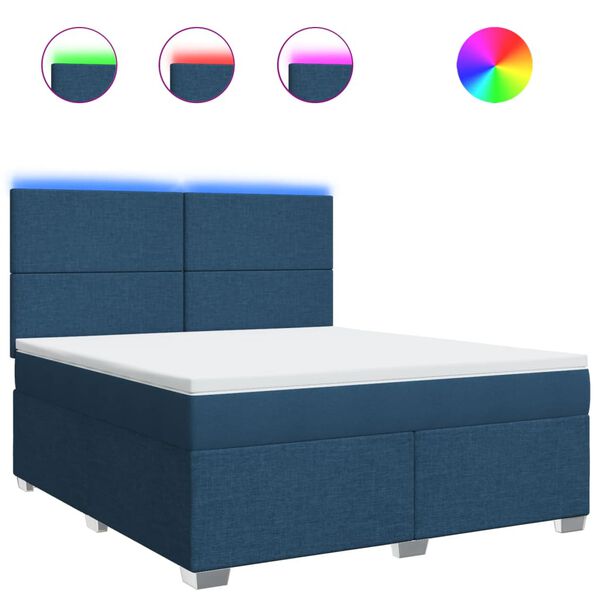 vidaXL k&eacute;k sz&ouml;vet rug&oacute;s &aacute;gy matraccal 180 x 200 cm