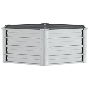vidaXL ez&uuml;stsz&iacute;nű horganyzott ac&eacute;l kerti magas&aacute;gy&aacute;s 129 x 45 cm