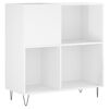 vidaXL magasf&eacute;nyű feh&eacute;r szerelt fa hanglemezszekr&eacute;ny 84,5 x 38 x 89 cm
