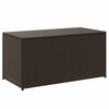 vidaXL barna polyrattan kerti t&aacute;rol&oacute;l&aacute;da 100 x 50 x 50 cm