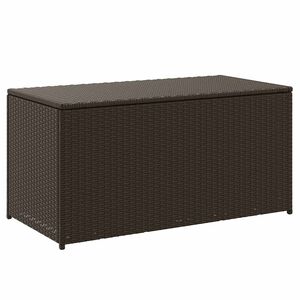 vidaXL barna polyrattan kerti t&aacute;rol&oacute;l&aacute;da 100 x 50 x 50 cm