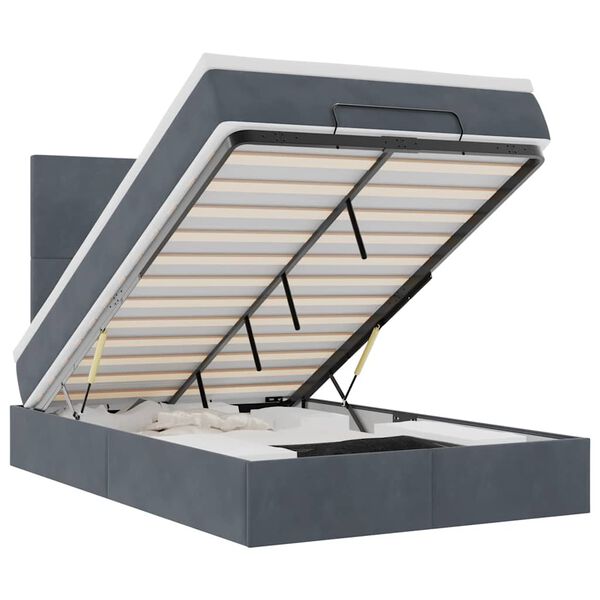 vidaXL Ottom&aacute;n &aacute;gykeret matracokkal s&ouml;t&eacute;tsz&uuml;rke 120x190cm b&aacute;rsony