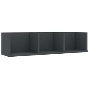 vidaXL sz&uuml;rke szerelt fa CD-tart&oacute; fali polc 75 x 18 x 18 cm