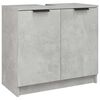 vidaXL betonsz&uuml;rke sz&iacute;nű szerelt fa f&uuml;rdőszobaszekr&eacute;ny 64,5x33,5x59 cm
