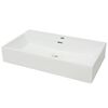 vidaXL Feh&eacute;r ker&aacute;mia mosd&oacute; csaptelep furattal 76x42,5x14,5 cm