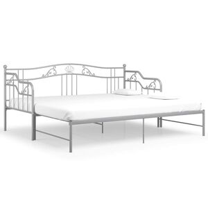 vidaXL szr&uuml;ke f&eacute;m kih&uacute;zhat&oacute; kanap&eacute;&aacute;gy-keret 90 x 200 cm