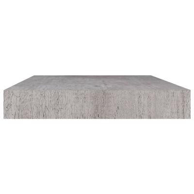 vidaXL 4 db betonszürke MDF lebegő fali polc 50 x 23 x 3,8 cm