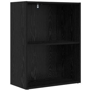 vidaXL K&ouml;nyvespolc 60 x 30 x 76.5 cm Szerelt Fa Fekete t&ouml;lgy
