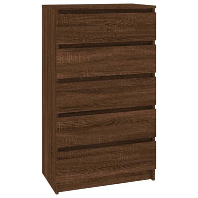 vidaXL barna tölgy szerelt fa fiókos szekrény 60 x 36 x 103 cm