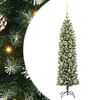 vidaXL Mű Karcs&uacute; Kar&aacute;csonyi Fa Z&ouml;ld &eacute;s Feh&eacute;r 120 cm