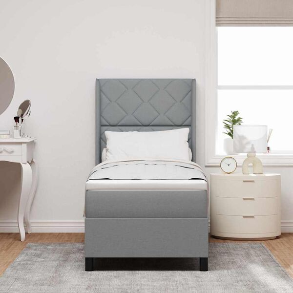 vidaXL Boxrug&oacute;s &aacute;gy matracmal Vil&aacute;gossz&uuml;rke 90 x 190 cm sz&ouml;vet