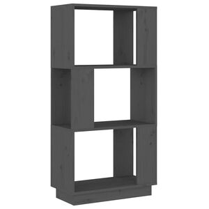 vidaXL sz&uuml;rke t&ouml;m&ouml;r fenyőfa k&ouml;nyvszekr&eacute;ny/t&eacute;relv&aacute;laszt&oacute; 51x25x101 cm