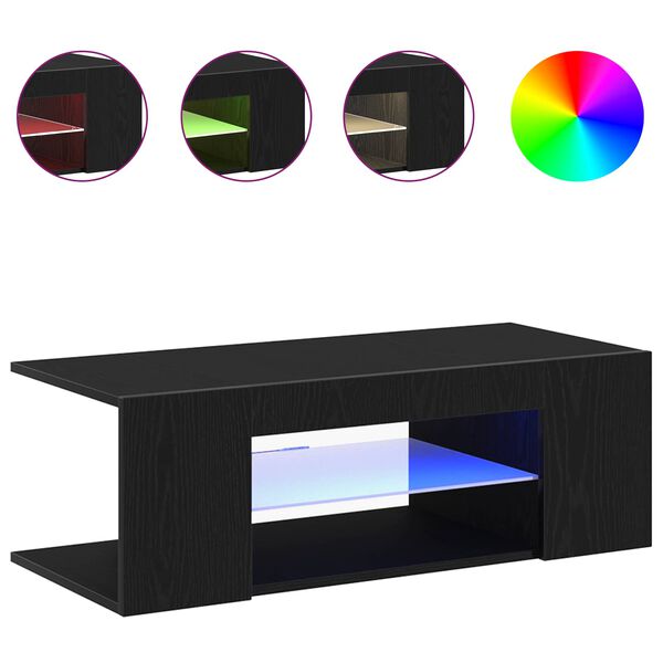 vidaXL TV szekr&eacute;ny fi&oacute;kkal Fekete t&ouml;lgy 90 x 39 x 30 cm Faanyag