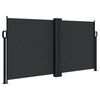 vidaXL fekete beh&uacute;zhat&oacute; oldals&oacute; napellenző 120 x 600 cm