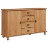 vidaXL Sz&eacute;f fi&oacute;kkal ASKIM 133,5 x 40 x 79 cm T&ouml;m&ouml;r fenyőfa