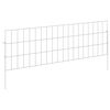 vidaXL Kerti ker&iacute;t&eacute;s kar&oacute;kkal 48 db 95 x 30 cm Horganyzott Ac&eacute;l Ez&uuml;st