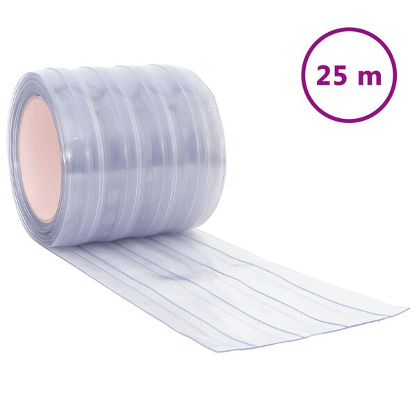 vidaXL &aacute;tl&aacute;tsz&oacute; PVC ajt&oacute;f&uuml;gg&ouml;ny 200 mm x 1,6 mm 25 m