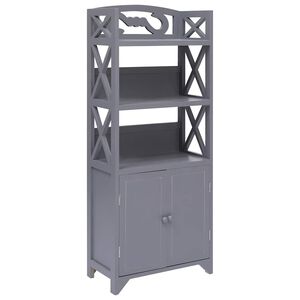vidaXL sz&uuml;rke cs&aacute;sz&aacute;rfa f&uuml;rdőszobaszekr&eacute;ny 46 x 24 x 116 cm