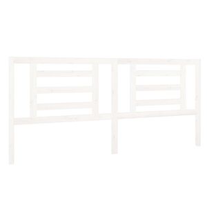 vidaXL feh&eacute;r t&ouml;m&ouml;r fenyőfa &aacute;gyfejt&aacute;mla 206 x 4 x 100 cm