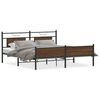 vidaXL barna t&ouml;lgy sz&iacute;nű f&eacute;m &aacute;gykeret matrac n&eacute;lk&uuml;l 160 x 200 cm