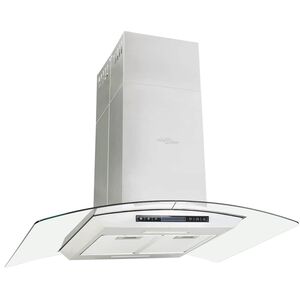 vidaXL &eacute;rintős sziget p&aacute;raelsz&iacute;v&oacute; LCD-kijelzővel 90 cm 756 m&sup3;/&oacute;ra LED