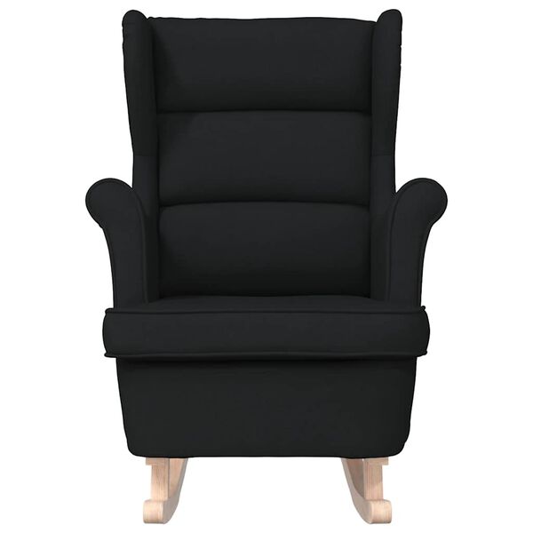 vidaXL fekete szövet hintaszék 74 x 90 x 102 cm