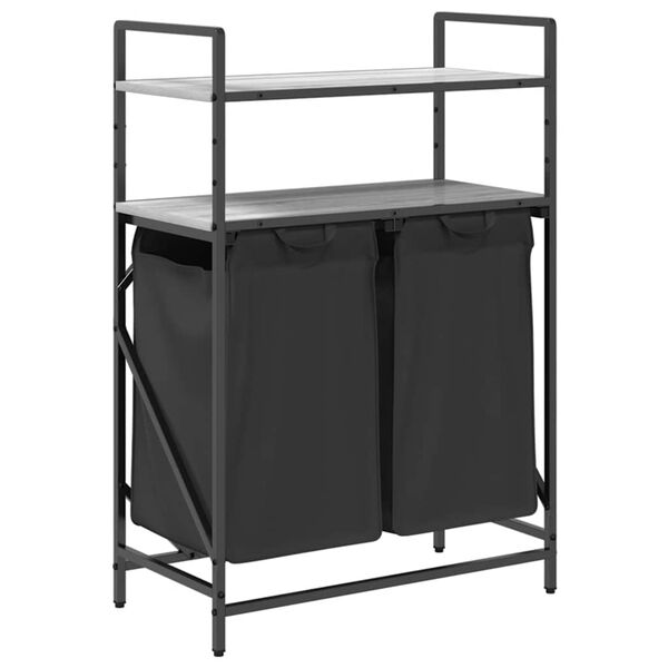 vidaXL sz&uuml;rke sonoma mosodai kos&aacute;r 2 rekeszes polcokkal