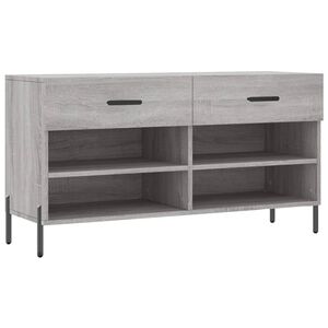 vidaXL sz&uuml;rke sonoma sz&iacute;nű szerelt fa cipőpolc 102 x 35 x 55 cm
