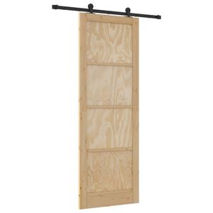 vidaXL Cs&uacute;sz&oacute; ajt&oacute; ORKDAL Term&eacute;szetes 83 x 232 cm T&ouml;m&ouml;r Fenyőfa