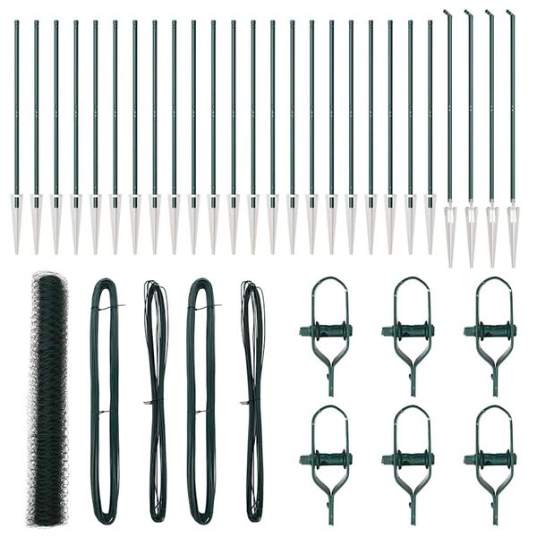 vidaXL Ker&iacute;t&eacute;soszlop Z&ouml;ld 50 x 1,2 m (36 mm h&aacute;l&oacute;) Ac&eacute;l &eacute;s PVC