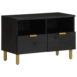 vidaXL fekete szerelt fa TV-szekr&eacute;ny 70 x 33 x 46 cm