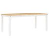 vidaXL Corona feh&eacute;r t&ouml;m&ouml;r fenyőfa eb&eacute;dlőasztal 180 x 90 x 75 cm