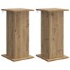 vidaXL N&ouml;v&eacute;ny&aacute;llv&aacute;ny 2 pcs K&eacute;zműves T&ouml;lgy 30,5 x 30 x 60,5 cm