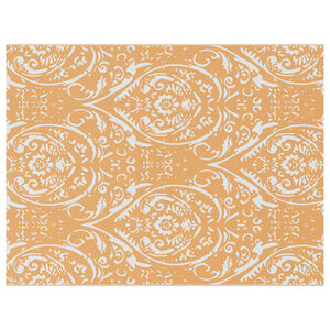 vidaXL K&uuml;lt&eacute;ri Szőnyeg Jacobean ARAKIL Narancs &eacute;s feh&eacute;r 400 &times; 300 cm