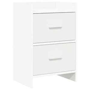 vidaXL &Eacute;jjeliszekr&eacute;nyek Feh&eacute;r 40 x 30 x 60 cm Szerelt Fa